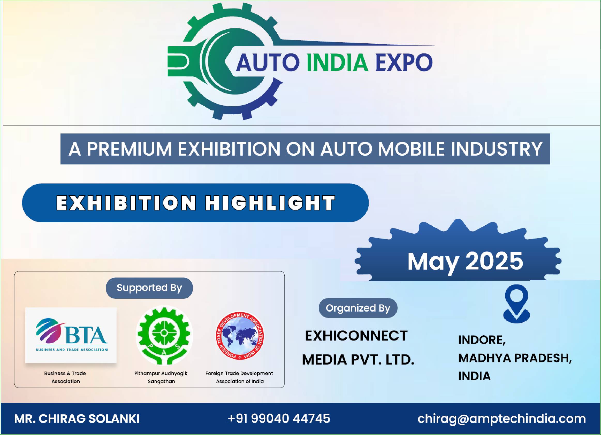 AUTO INDIA EXPO 2025 May 30-31 & June 1st 2025